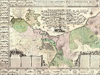 Die Lubinsche Pommernkarte von 1618 Die Lubinsche Pommernkarte von 1618