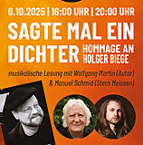 Musikalische Lesung: Hommage an Holger Biege