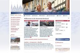 Internetseite der Stralsunder Tourismusinformation