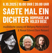 Musikalische Lesung  | Eine Hommage an Holger Biege